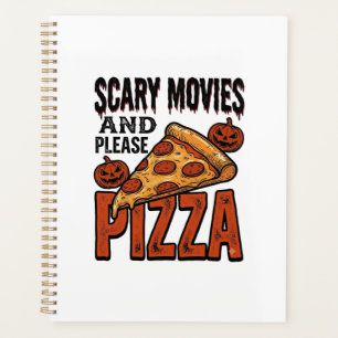 Horror Pizza Shirt for Scary Movie Night Fans_1 Planner