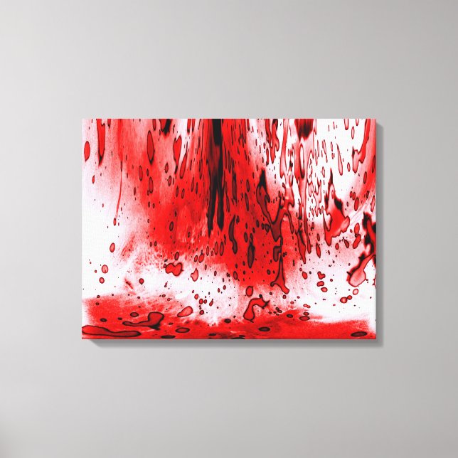Horror Scary Bloody Halloween Canvas Print (Front)