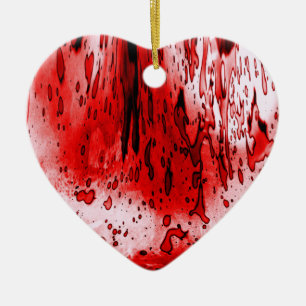 Horror Scary Bloody Halloween Ceramic Ornament