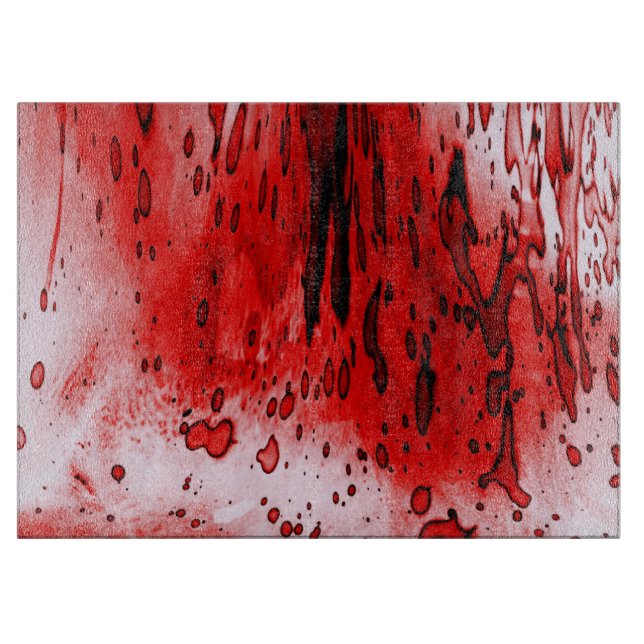 Horror Scary Bloody Halloween Cutting Board (Front)