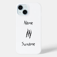 Horror scratch claws custom name iphone 13 case