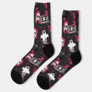 Horror Theme Crew Socks