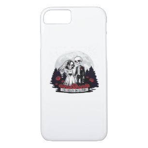 Horror Valentines Day Skeleton Couple Till Death D Case-Mate iPhone Case