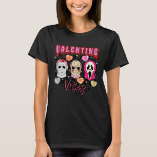 Horror valentines retro Valentineu2019s Day Valent T-Shirt
