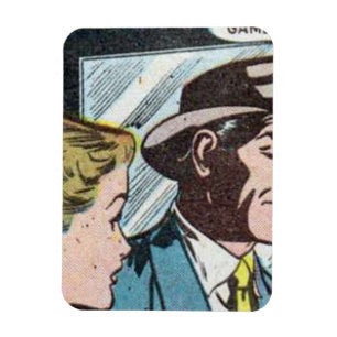 Horror vintage comics 50s   classic and retro magnet
