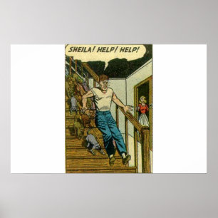 Horror vintage comics   Golden age comic Poster