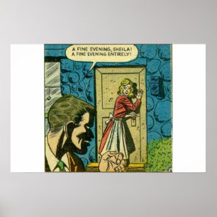 Horror vintage comics   Golden age Poster