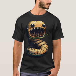 Horror Worm Nightmare Scary Terrifying Halloween T-Shirt