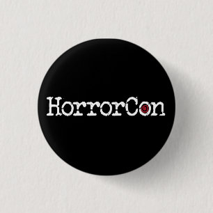 HorrorCon Logo 1 Inch Round Button