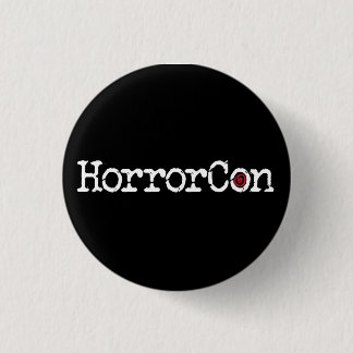 HorrorCon Logo 1 Inch Round Button