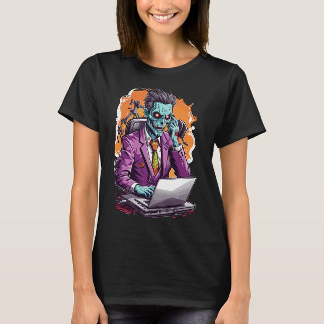 Horrores del mundo corporativo | Halloween T-Shirt (Front)