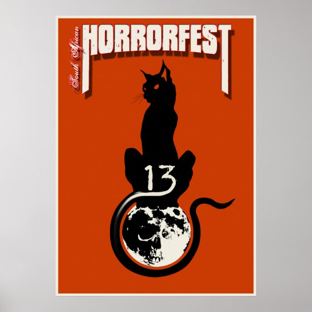 HorrorFest Lucky #13 Poster de chat (Devant)
