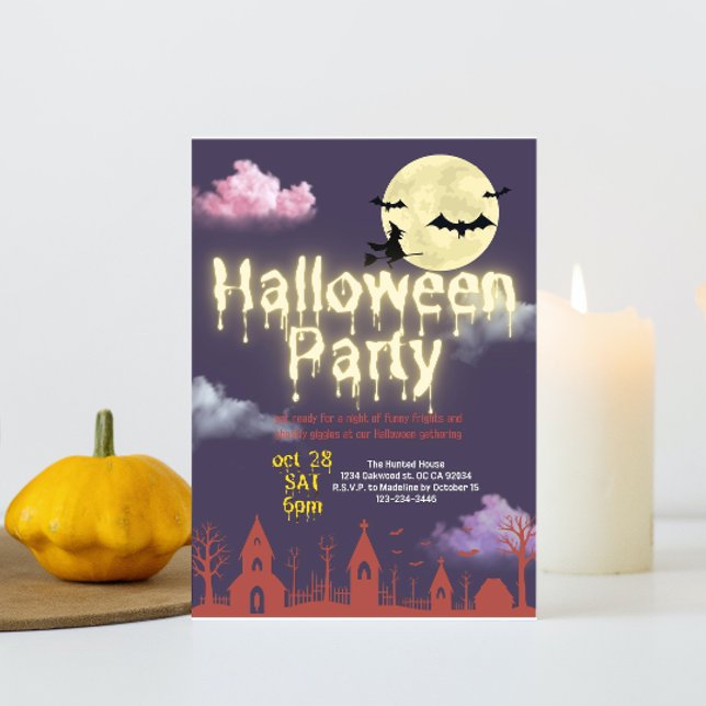 Horrors night cute Halloween party invitations (Creator Uploaded)
