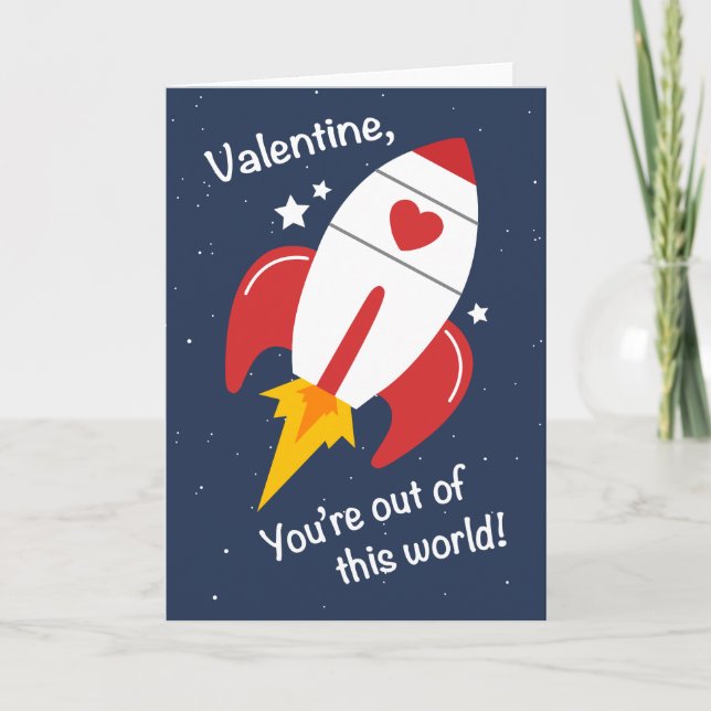Hors de cette carte de Rocket Valentine du monde (Devant)