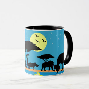 Hors de la tasse combinée de l'Afrique