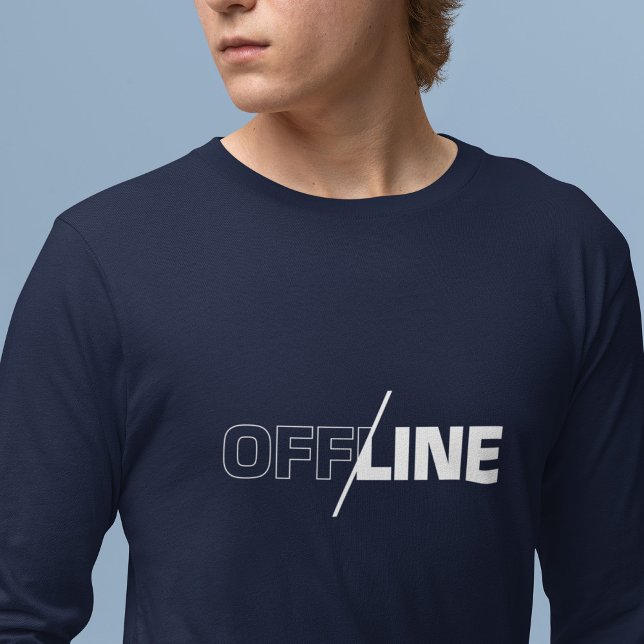 Hors ligne | T-shirt Humour Geek (Créateur téléchargé)