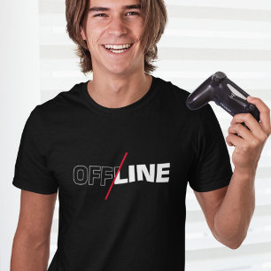 Hors ligne T-shirt Humour Geek