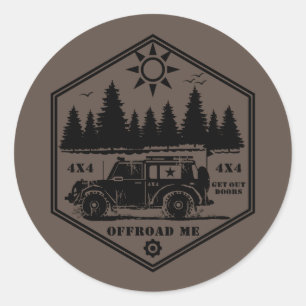 HORS ROUTE MOI Sticker Wilderness Bb Classic Round