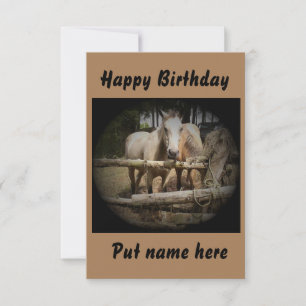 Horse 1 Birthday Card