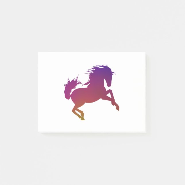 Horse - 1 - colorful post-it notes (Front)