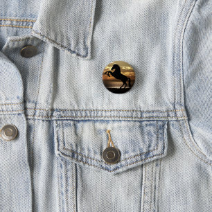 horse 1 inch round button