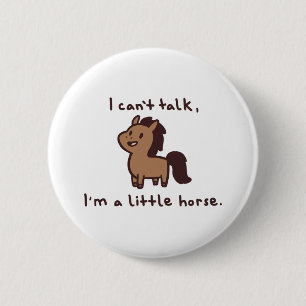 horse 2 inch round button