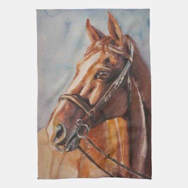 Horse 2 kitchen towel (Vertical)