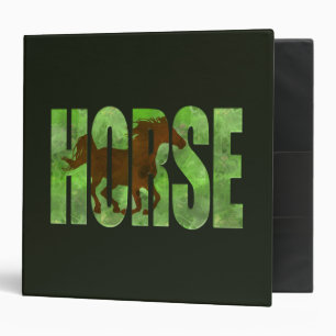 horse 3 ring binder