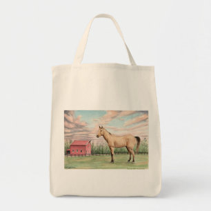 Horse and Barn Grocery Bag