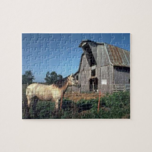 Horse And Barn Jigsaw Puzzle (Horizontal)