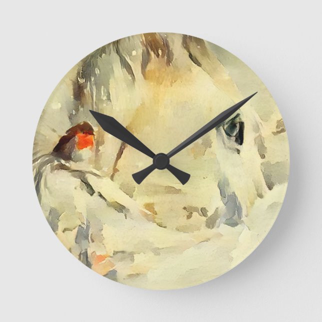 Horse and Bird Clock (Front)
