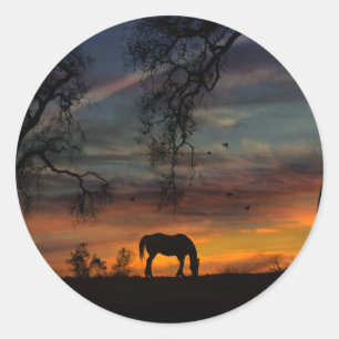 Horse and Birds Stickers