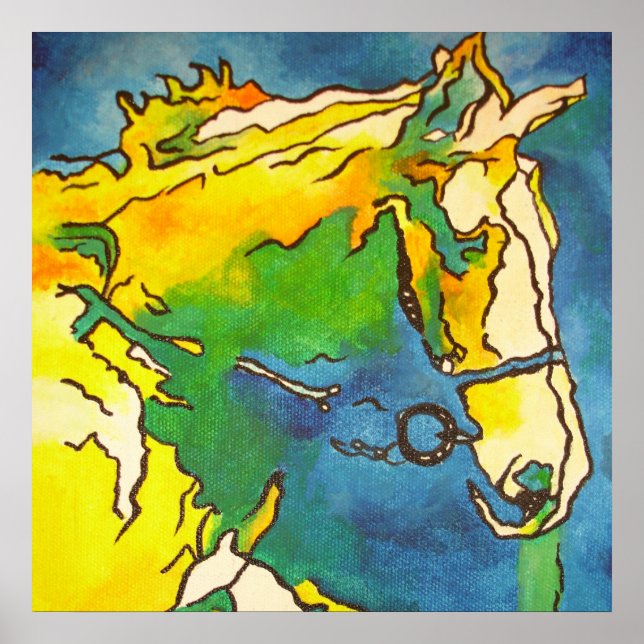 Horse and Bridle Poster (Front)