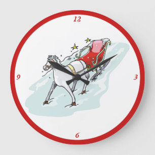 Horse and Carriage - Large Clock