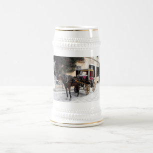 Horse and carriage, Mdina, Malta Beer Stein