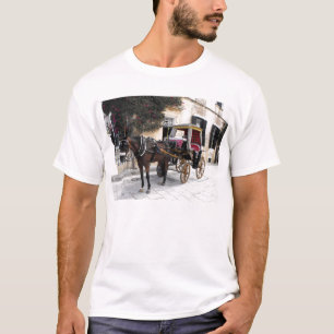 Horse and carriage, Mdina, Malta T-Shirt