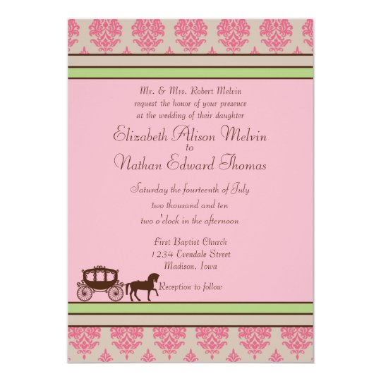 Horse And Carriage Wedding Invitations 9