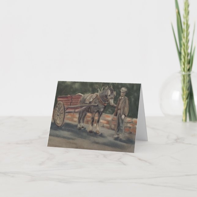 Horse and Cart Card (Front)