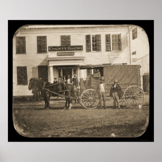 Horse and Cart Daguerreotype 1853 Poster
