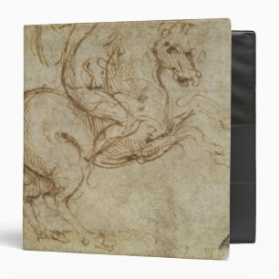 Horse and Cavalier (pen and ink on paper) Binder