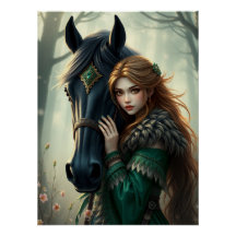 Horse and Companion Fantasy Art 