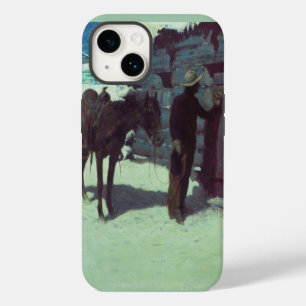Horse and Cowboy Winter Snow iPhone 14 Case