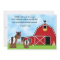 Horse and Farm Baby Shower Invitation for Girls