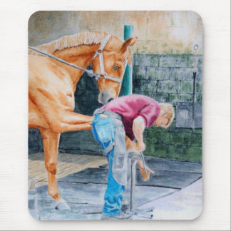 Horse and Farrier Mouse Pad