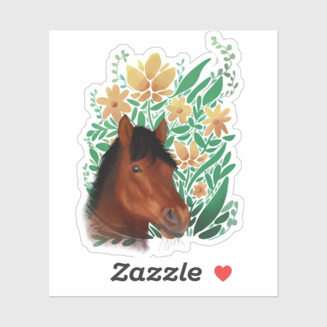Horse and Flowers (Sheet)