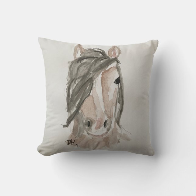 Horse and Fox Pillow (Front)