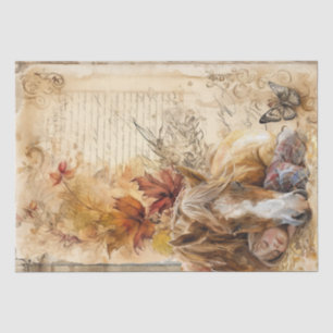 Horse And Girl In Barn Asleep "Best friends" Tissue Paper