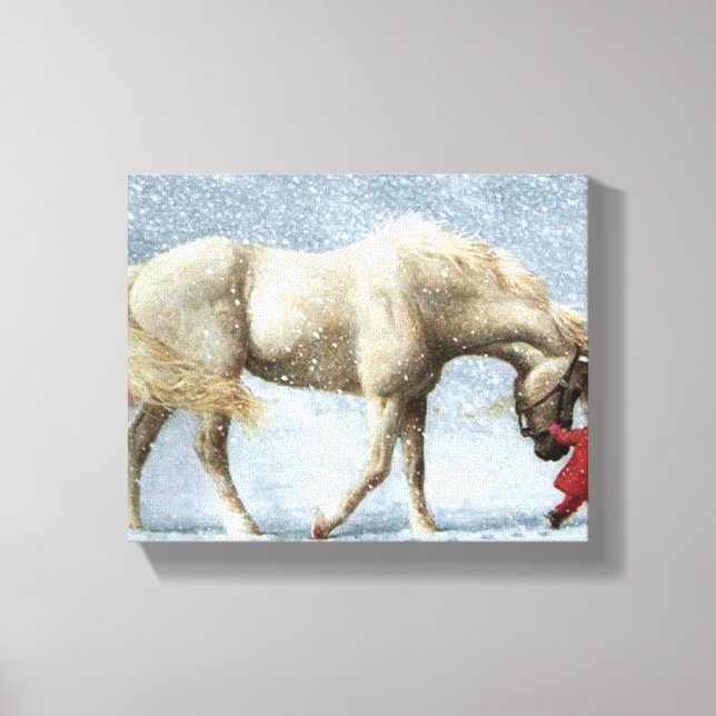 Horse and Girl Wrapped Canvas (Front)