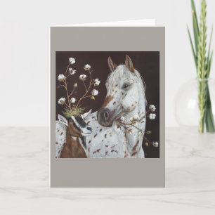 Horse and Goat card