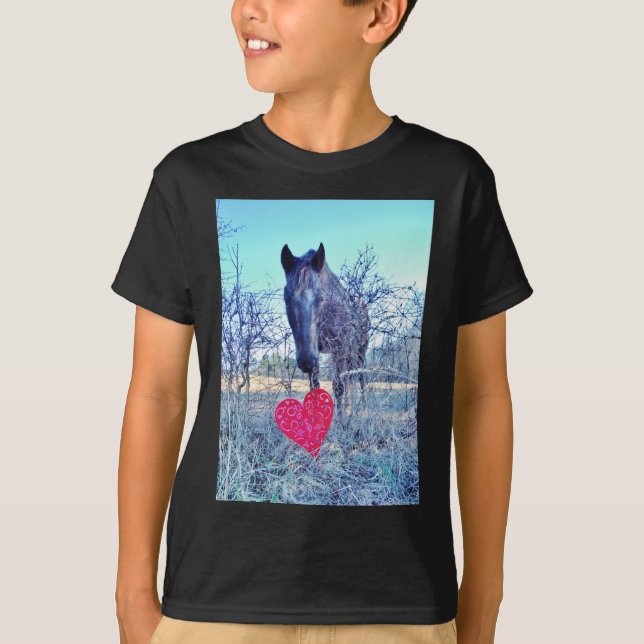 Horse and  Heart T-Shirt (Front)